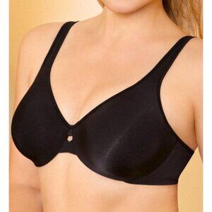 Lilyette by Bali Plunge Into Comfort Minimizer Bra Onyx 38D#183